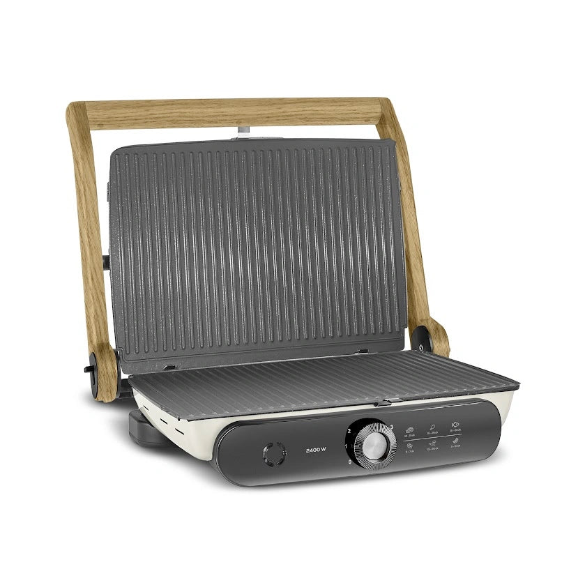 " Karaca Gastro Grill Pro 2400W Grill und Toaster Wood Craft "