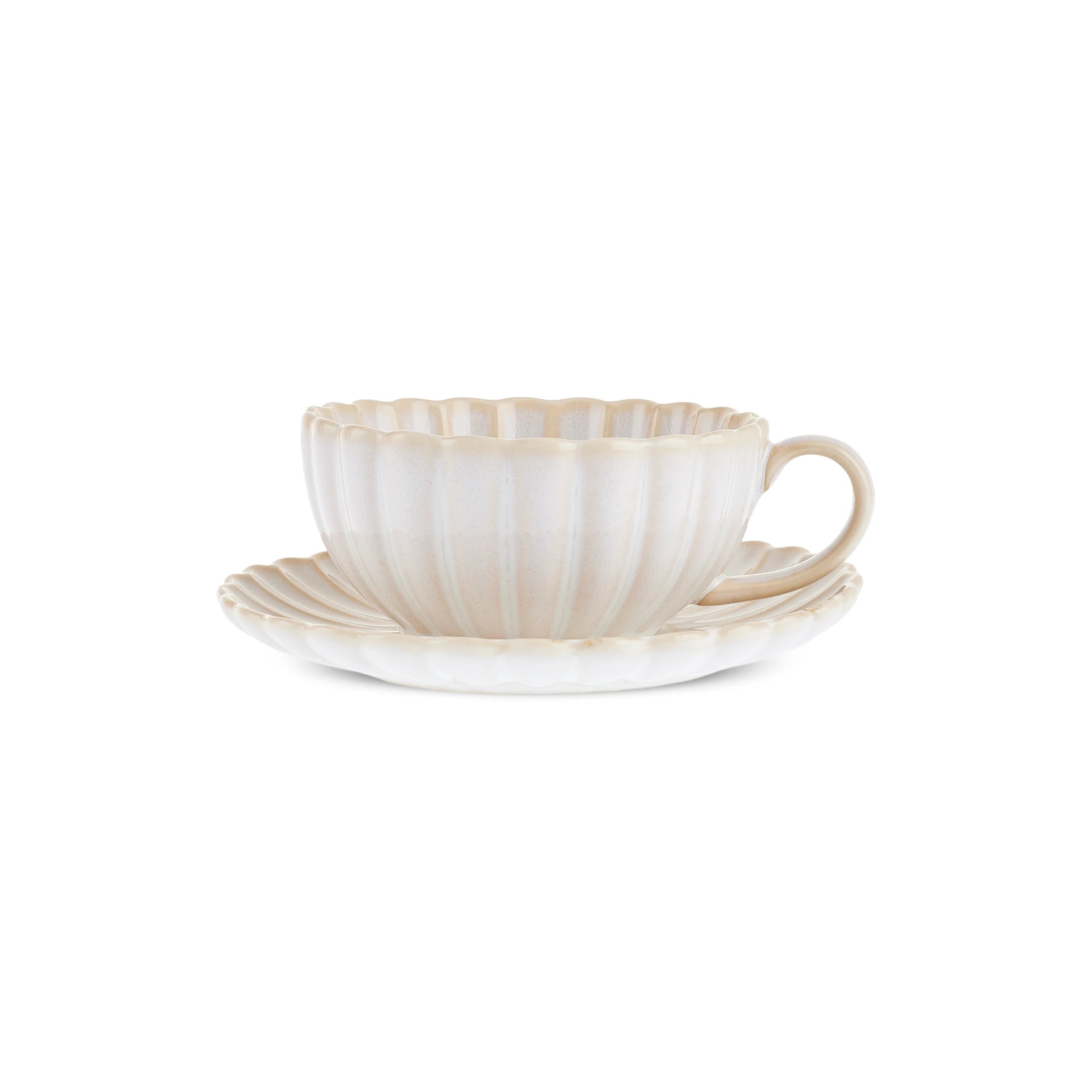 Karaca New Daisy Teetasse 250 ml, Weiss