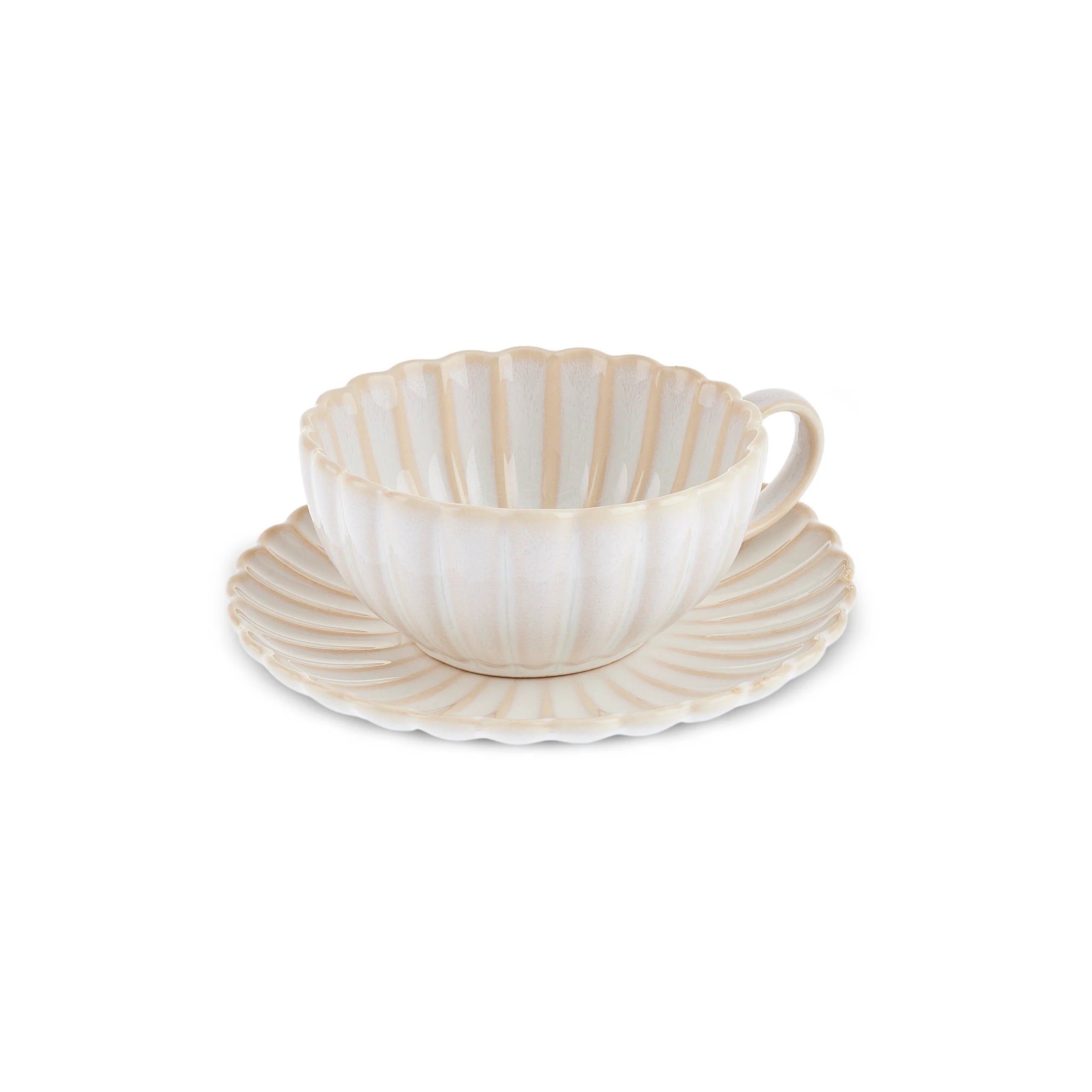 Karaca New Daisy Teetasse 250 ml, Weiss