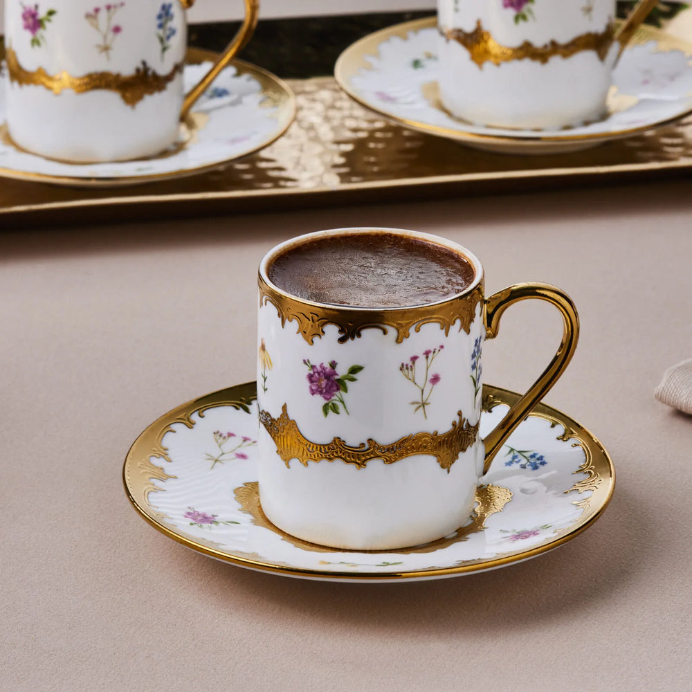 " Karaca Bihter, 6 Person Kaffeetasse 90ML "