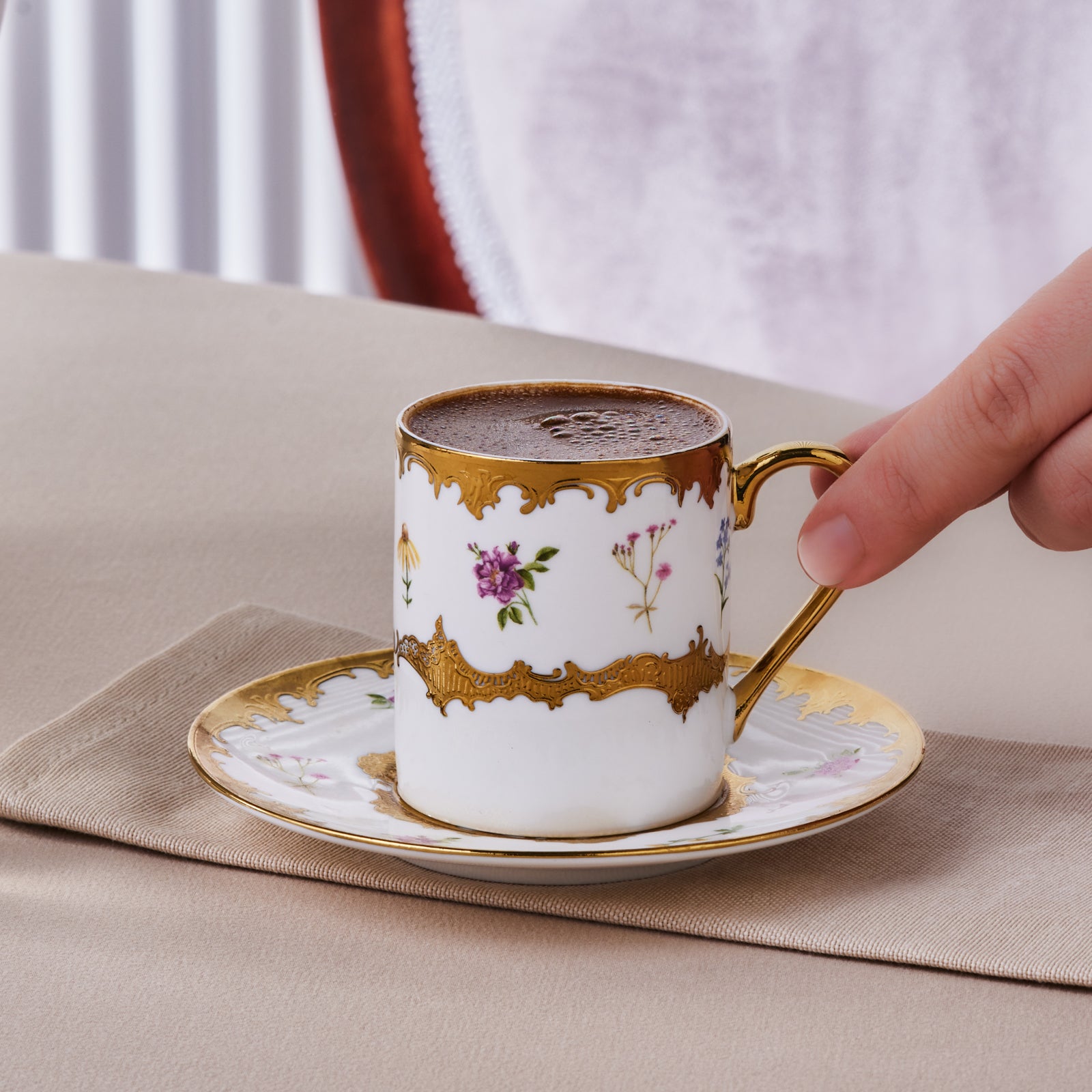 " Karaca Bihter, 6 Person Kaffeetasse 90ML "