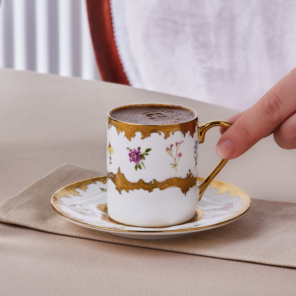 " Karaca Bihter, 6 Person Kaffeetasse 90ML "