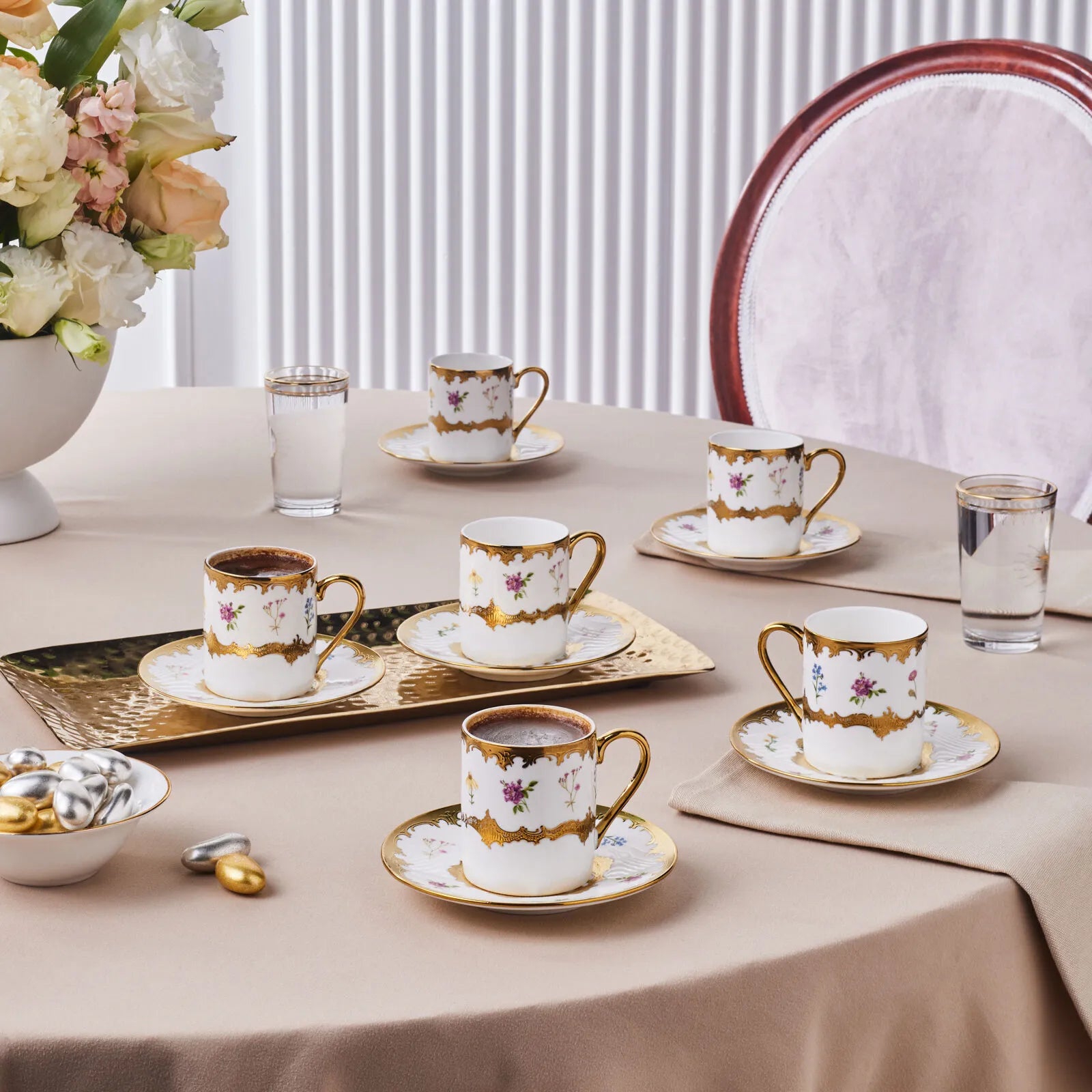 " Karaca Bihter, 6 Person Kaffeetasse 90ML "