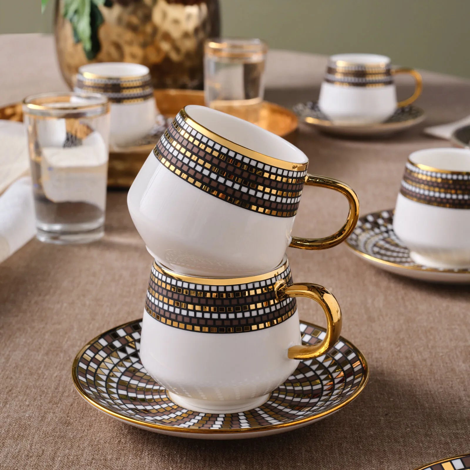 " Karaca Belgin, 6 Person Kaffee Tasse Set, 90 ML "
