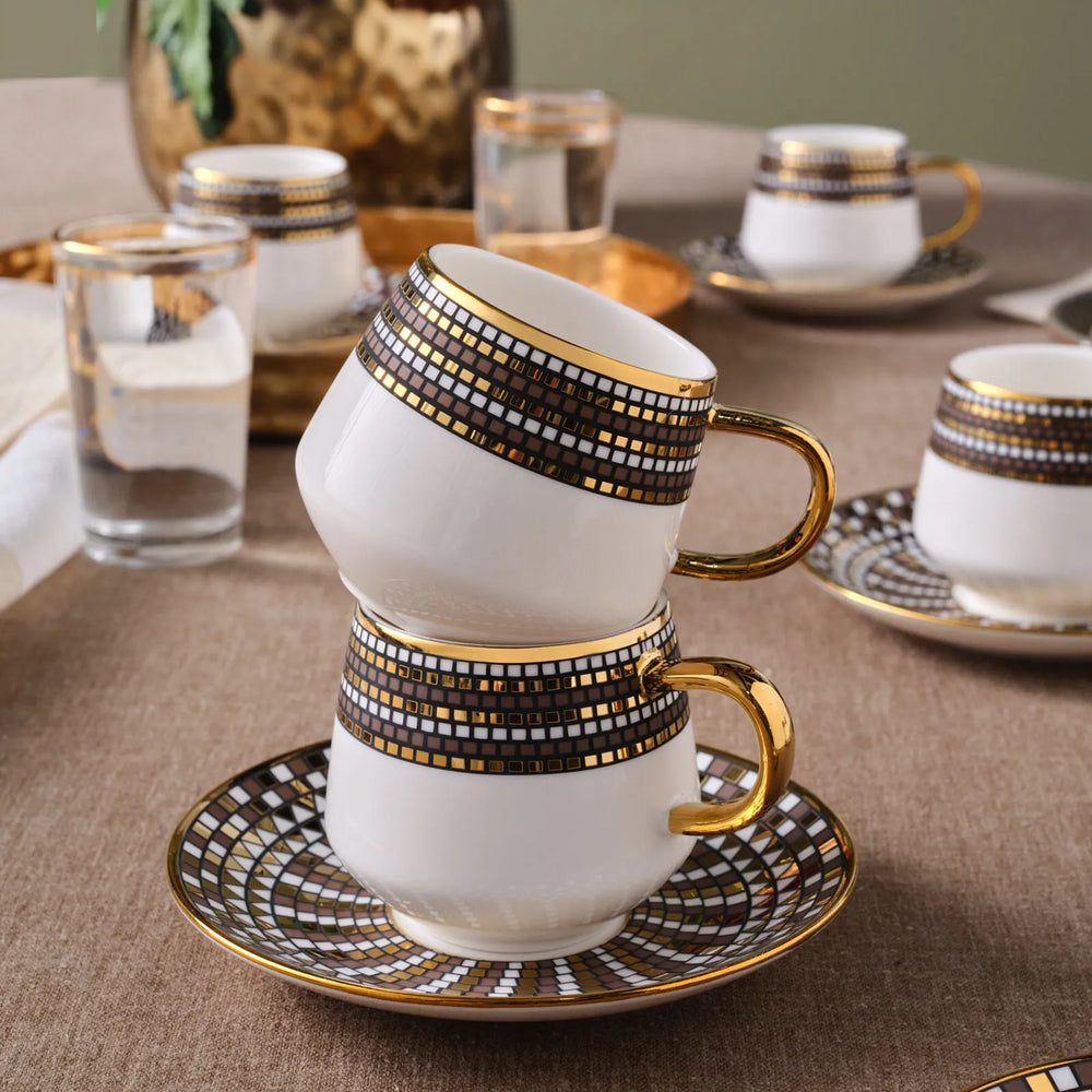 " Karaca Belgin, 6 Person Kaffee Tasse Set, 90 ML "