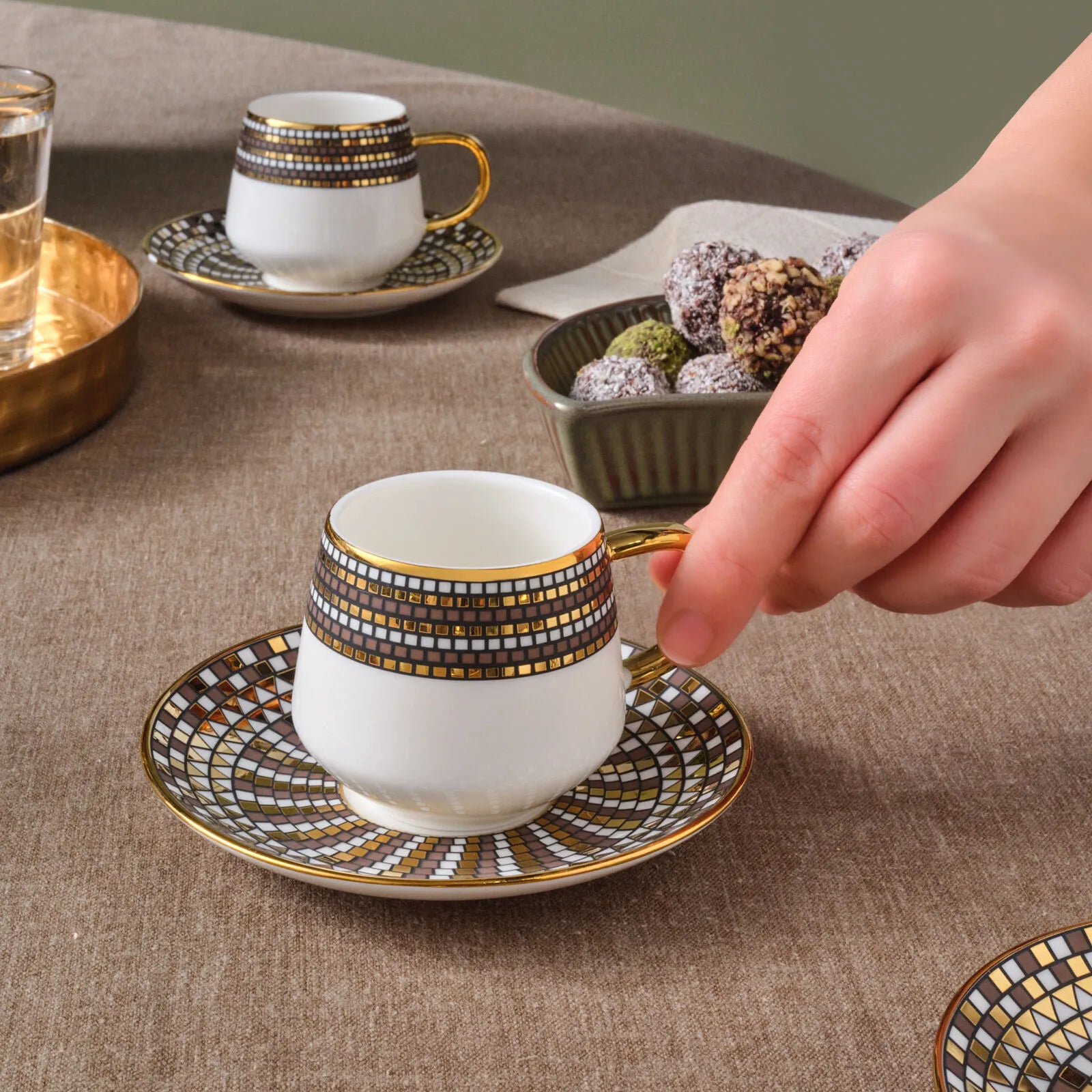 " Karaca Belgin, 6 Person Kaffee Tasse Set, 90 ML "