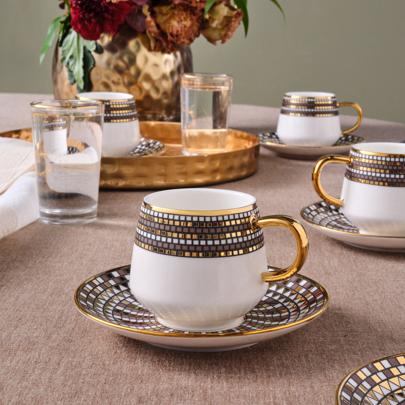 " Karaca Belgin, 6 Person Kaffee Tasse Set, 90 ML "