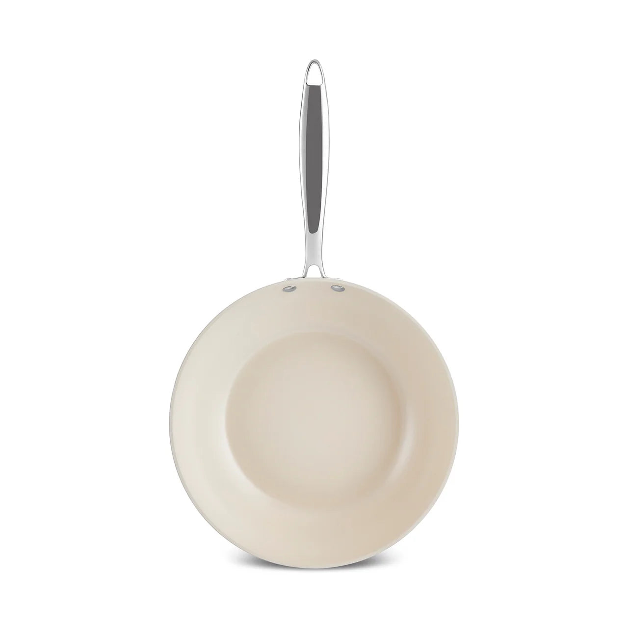 Karaca Swiss Crystal Almond Cream Wokpfanne mit Griff 28 cm