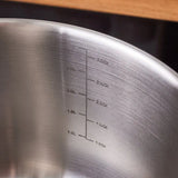 Karaca Elite Edelstahl-Induktions-Kochtopf mit Deckel 20 cm Silber