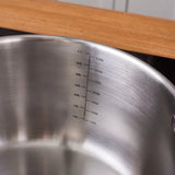 Karaca Elite Edelstahl-Induktions-Kochtopf mit Deckel 22 cm Silber
