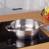 Karaca Elite Edelstahl-Kasserolle Flach 24 cm 3 L