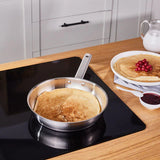 Karaca Elite Edelstahl-Induktions-Bratpfanne 24 cm Silber