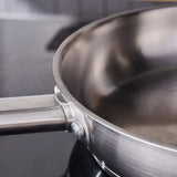Karaca Elite Edelstahl-Induktions-Bratpfanne 24 cm Silber