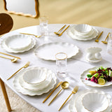 " Karaca Fine Pearl Extra Shell 55-teiliges 12-Personen Geschirrset Gold "