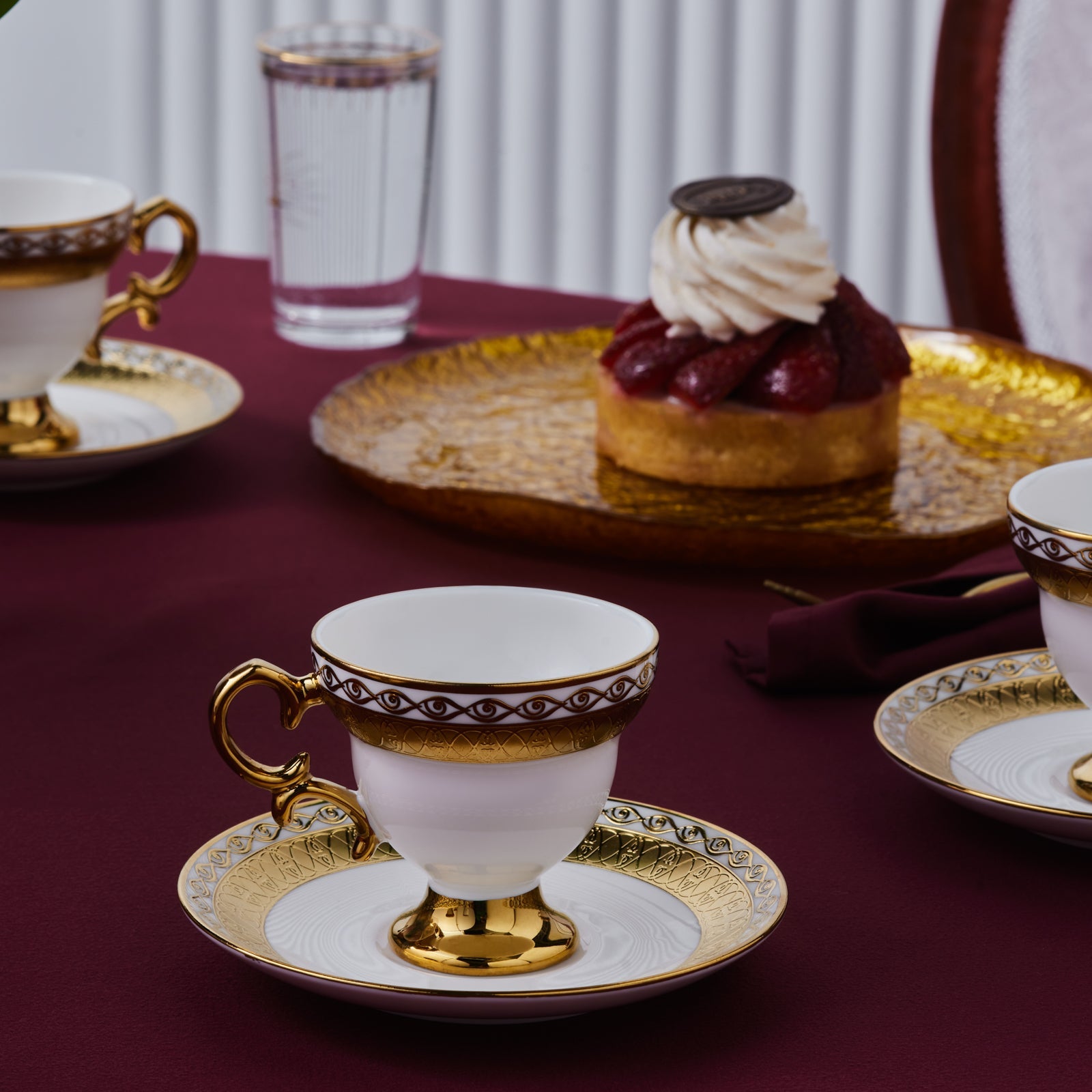 Karaca Hürrem Kaffeetassenset für 6 Personen 90 ml
