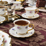 " Karaca Royal Bone Diana Kaffeetassenset für 6 Personen, 90 ml "