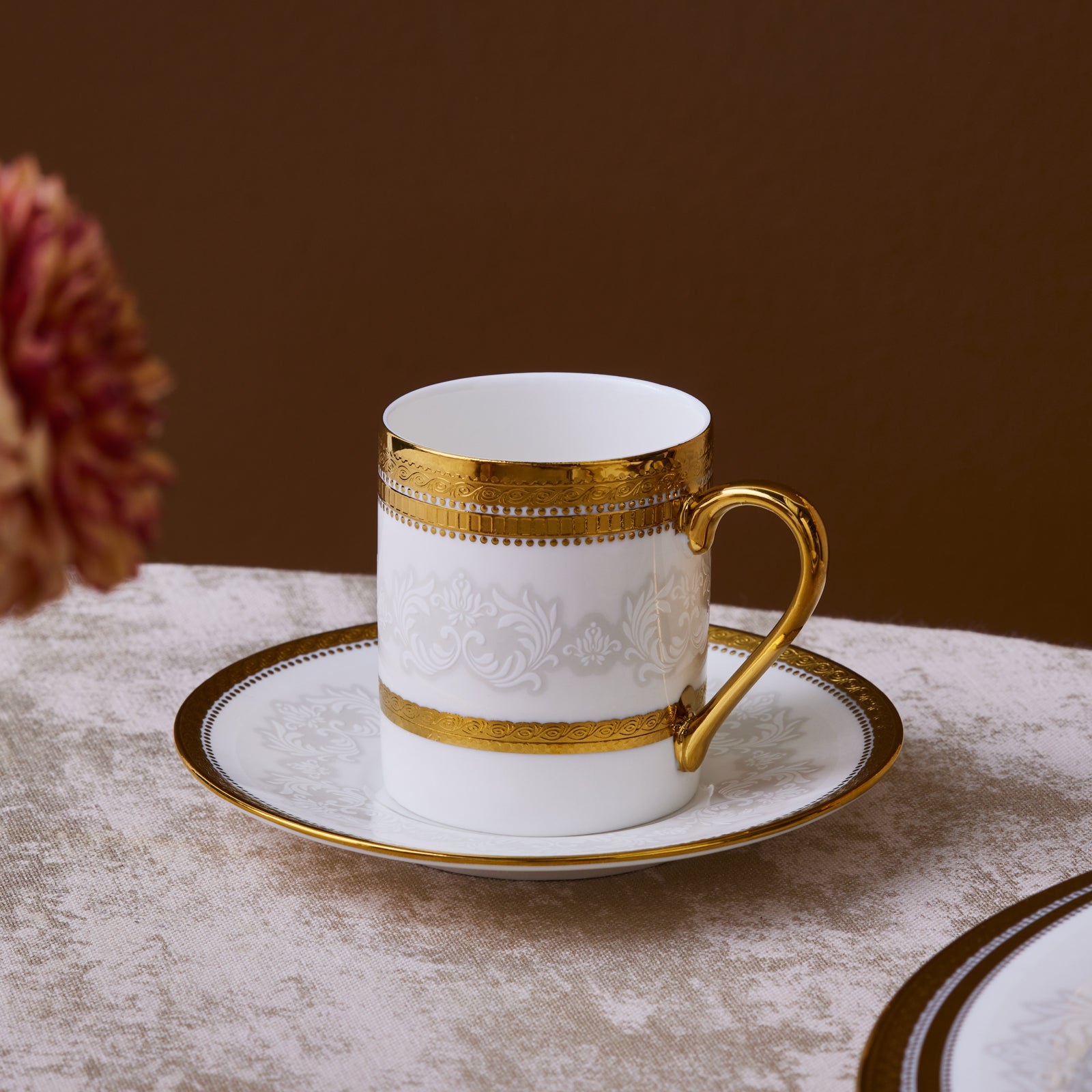 " Karaca Royal Bone Charlotte Kaffeetassenset für 6 Personen, 90 ml "