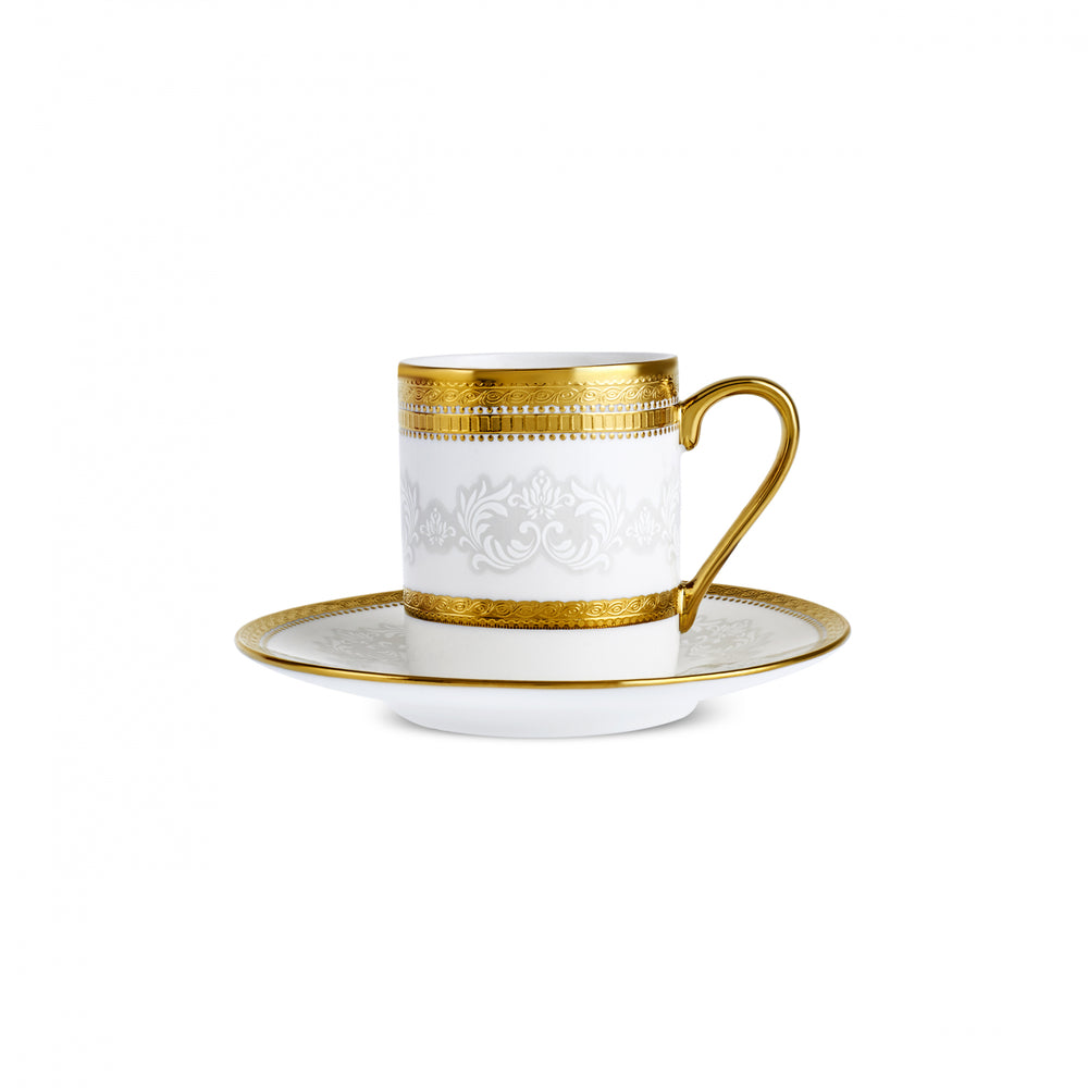 " Karaca Royal Bone Charlotte Kaffeetassenset für 6 Personen, 90 ml "