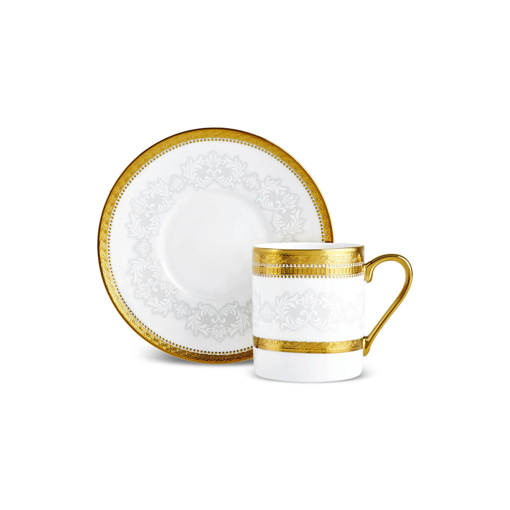 " Karaca Royal Bone Charlotte Kaffeetassenset für 6 Personen, 90 ml "