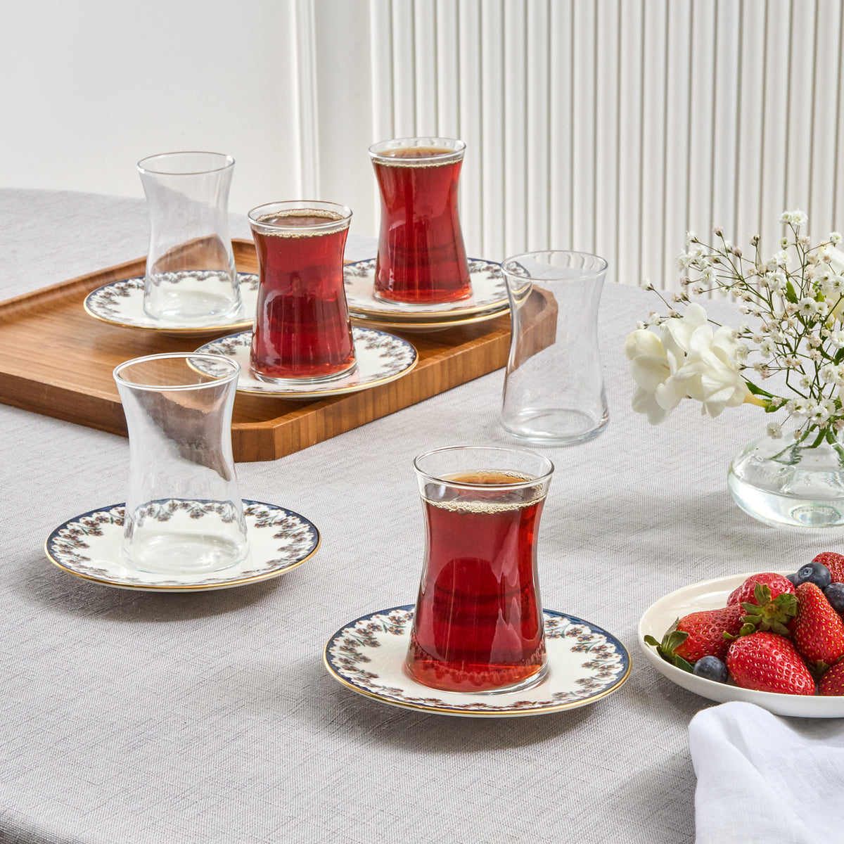 " Karaca Florus 12-teiliges Teeservice für 6 Personen "