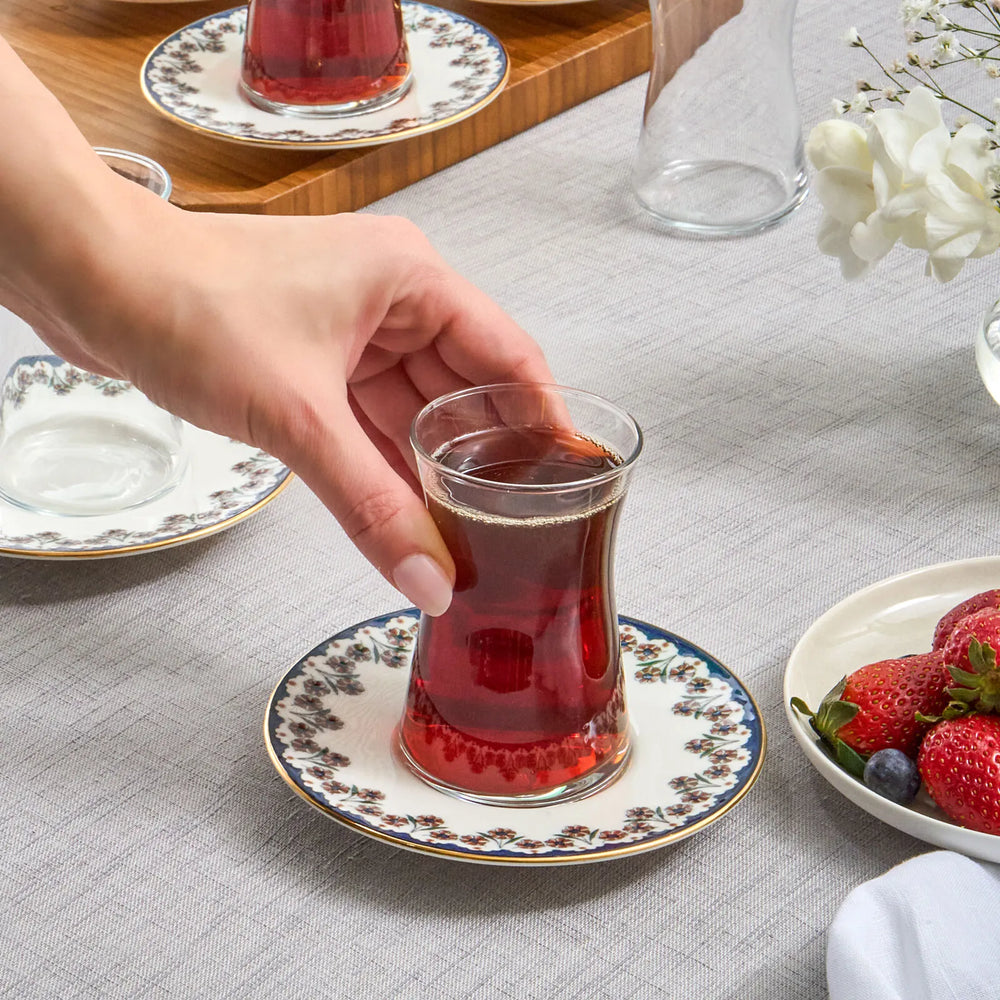 " Karaca Florus 12-teiliges Teeservice für 6 Personen "