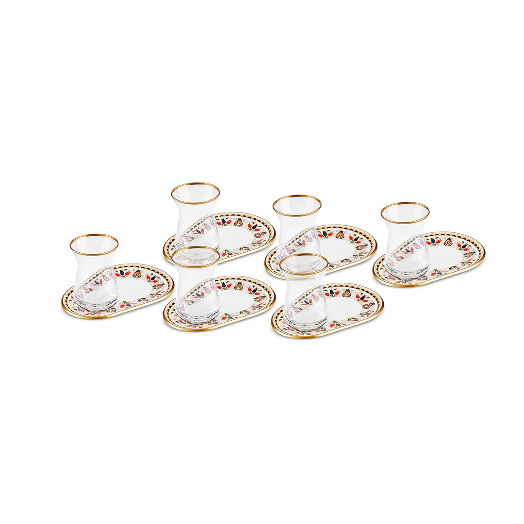 Karaca Tulip 12-Teiliges Tee-Set