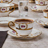 Karaca Royal Bone Elizabeth Kaffeetassenset für 6 Personen 90 ml