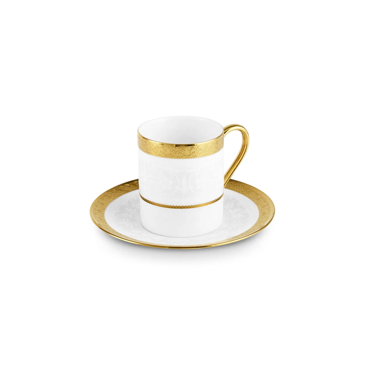 " Karaca Royal Bone Victoria Kaffeetassenset für 6 Personen, 90 ml "