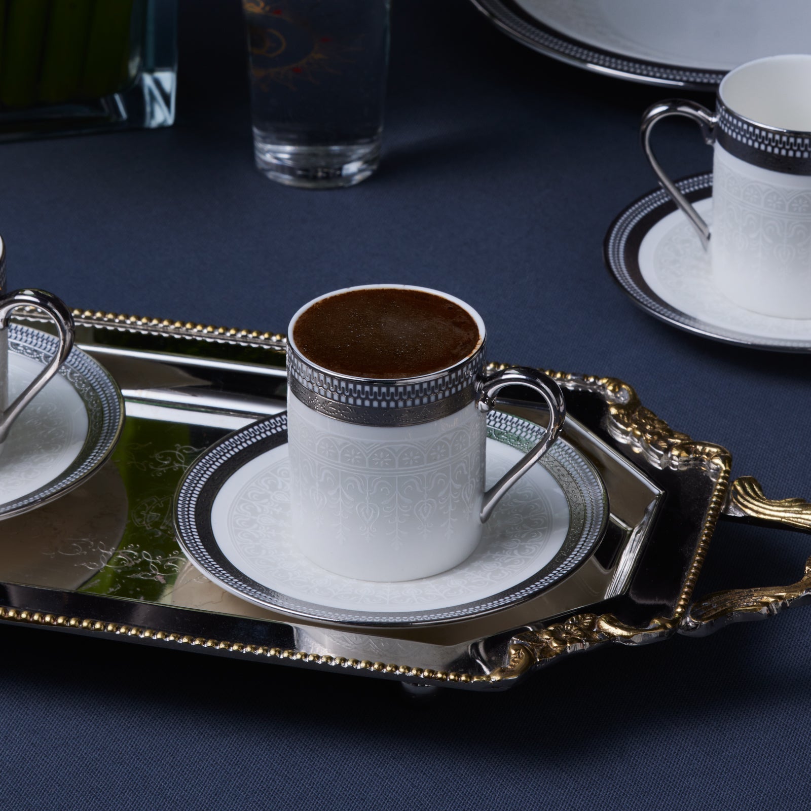 Karaca Royal Bone Kate Kaffeetassenset für 6 Personen 90 ml