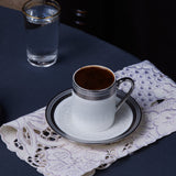 Karaca Royal Bone Kate Kaffeetassenset für 6 Personen 90 ml