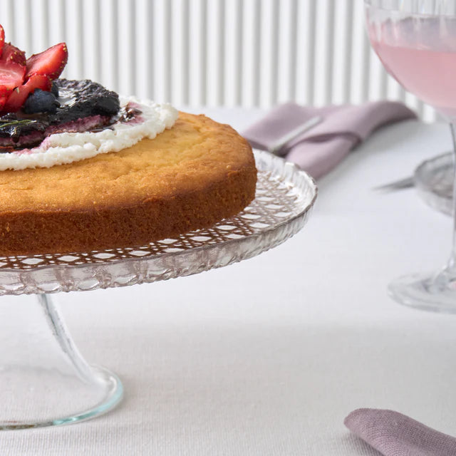 Karaca Rattan Grau-Glitzer 7-teiliges Kuchenset