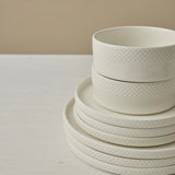 Karaca Salvare Diamond 18-teiliges Bone China-Geschirrset für 6 Personen weiss