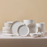Karaca Stream Bone China Favaro 53-teiliges Tafelservice für 12 Personen Gold