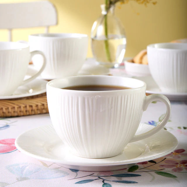 Karaca Anna Embossed Teetassen-Set für 6 Personen 220 ml
