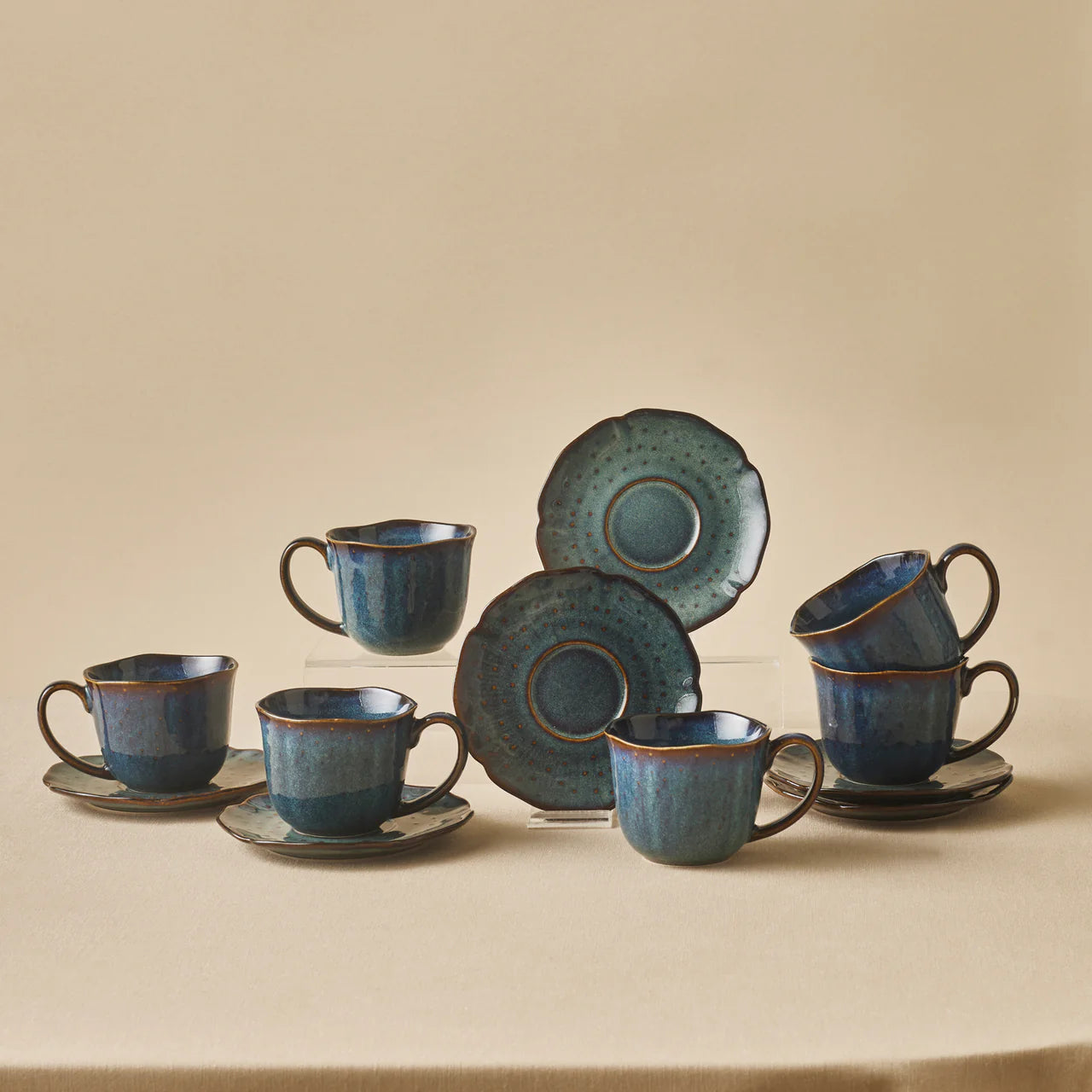 Karaca Bryggen Reaktiv 250 Ml Teetasse Für 6 Personen