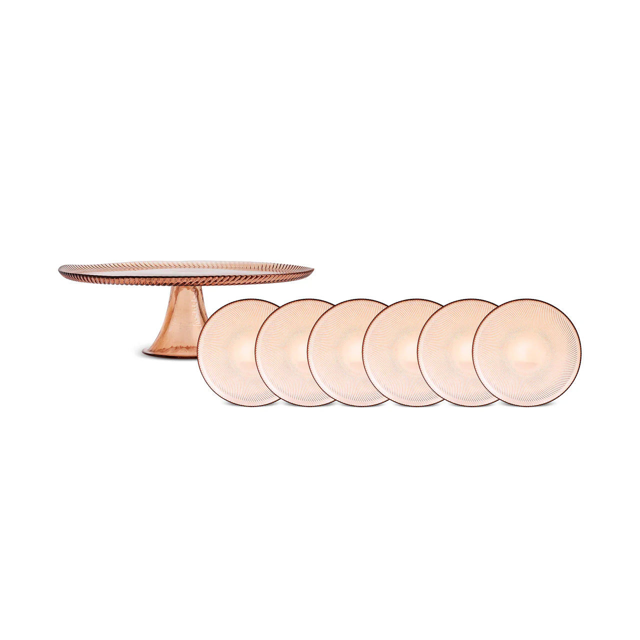 Karaca Juliet Mocha Mousse 7-teiliges Kuchen-Set für 6 Personen
