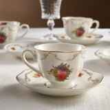 KARACA ANTIQUE 80 ML KAFFEETASSEN-SET FUR 6 PERSONEN