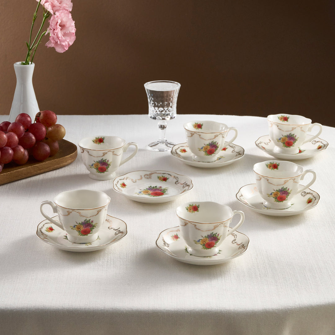 KARACA ANTIQUE 80 ML KAFFEETASSEN-SET FUR 6 PERSONEN