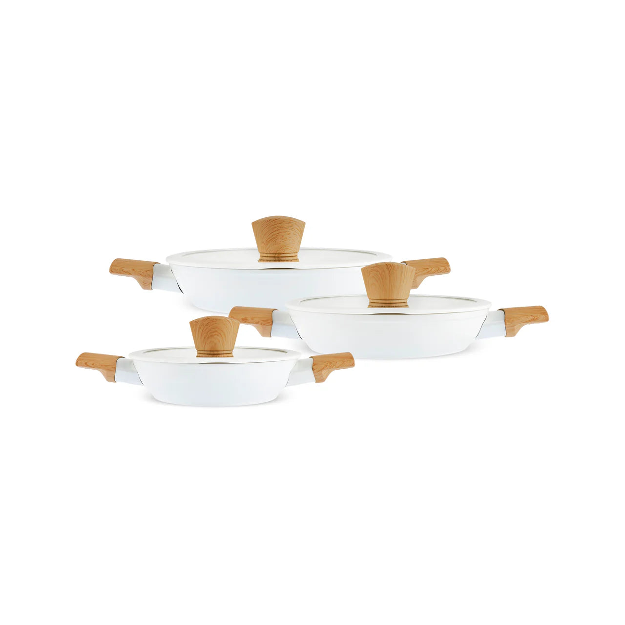 Karaca Swiss Crystal Almond 6 teiliges Schmortopf Set Induktion
