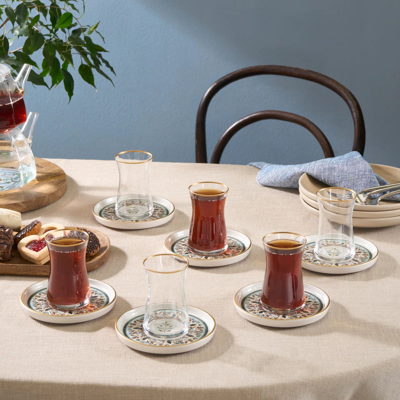 Karaca Clara Teeset 12-teilig für 6 Personen