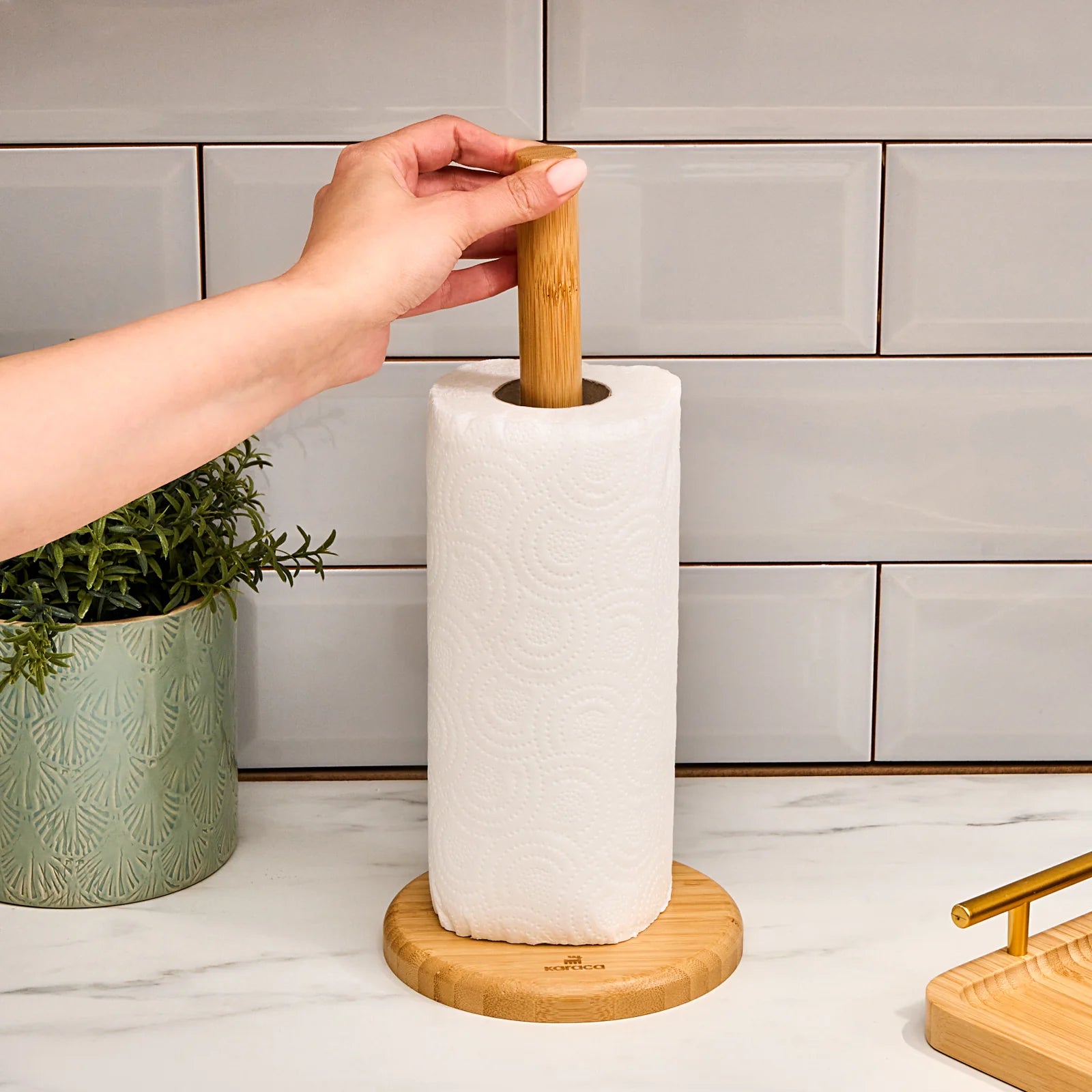 Karaca Towelbam Küchenrollenhalter aus Holz