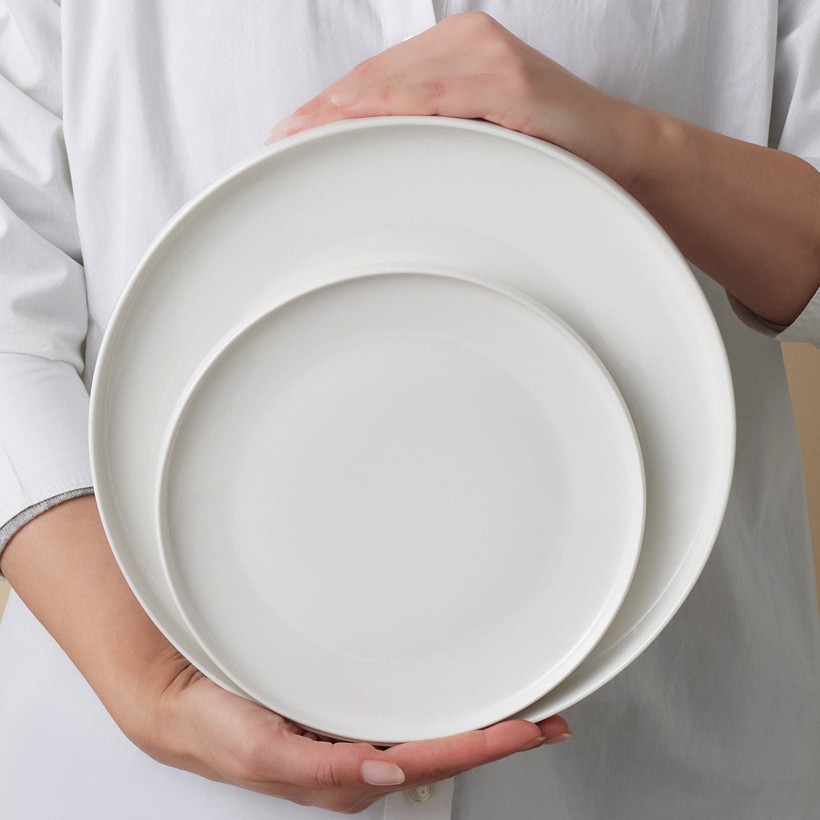 Karaca Stream Bone China Saturn 12-teiliges Tafelservice für 4 Personen Weiss