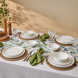 Karaca Stream Bone China Saturn 12-teiliges Tafelservice für 4 Personen Weiss