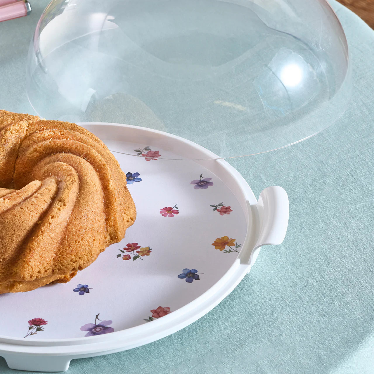 Karaca Fleur Kuchenplatte 35 cm Mehrfarbig