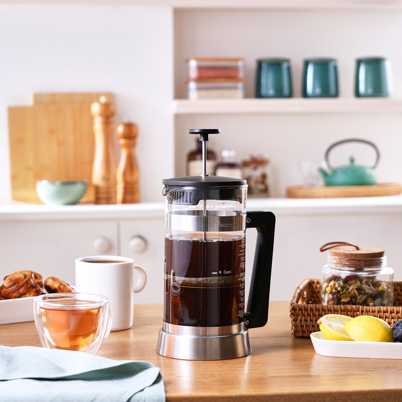 Karaca Cavira Borosilikat Glas French Press 1000 Ml