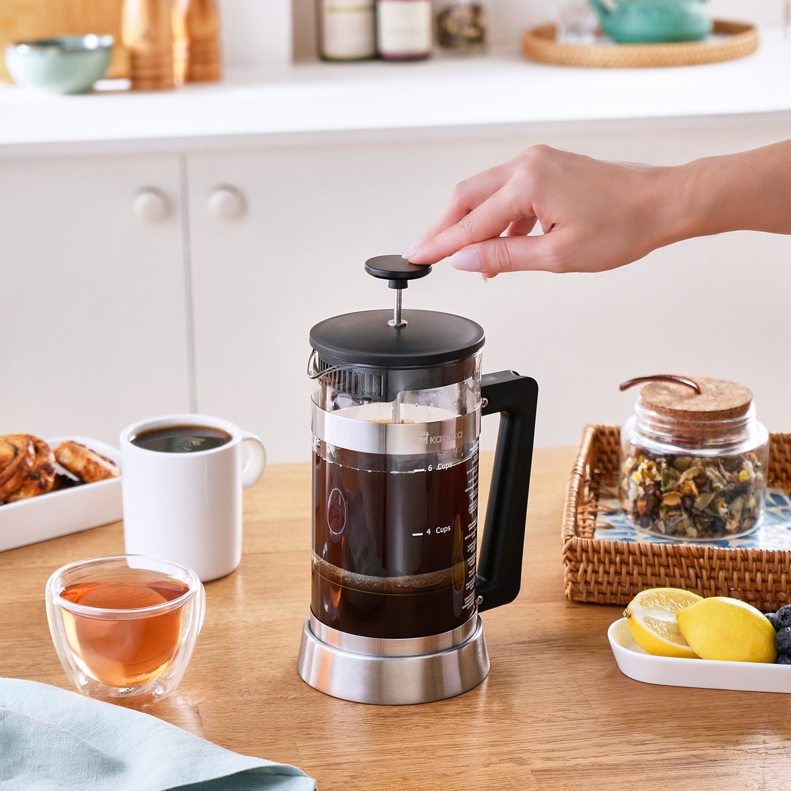 Karaca Cavira Borosilikat Glas French Press 1000 Ml