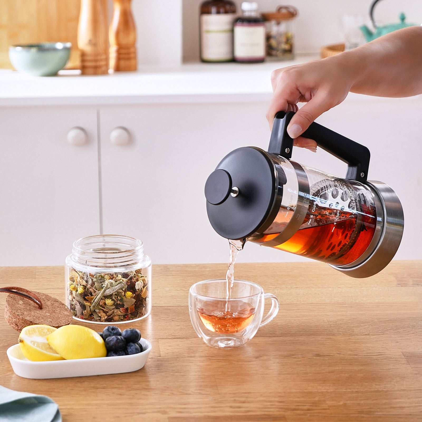 Karaca Cavira Borosilikat Glas French Press 1000 Ml
