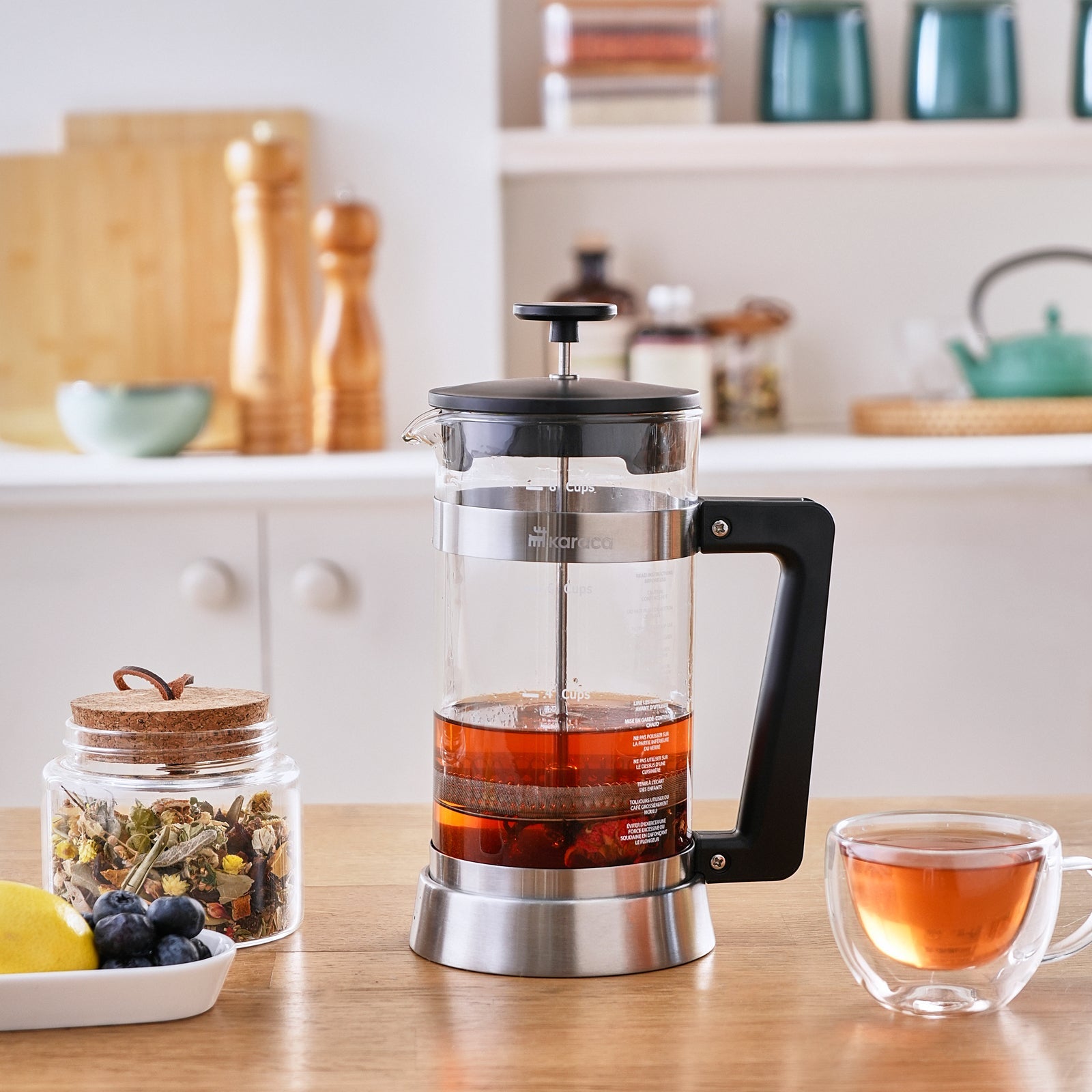 Karaca Cavira Borosilikat Glas French Press 1000 Ml