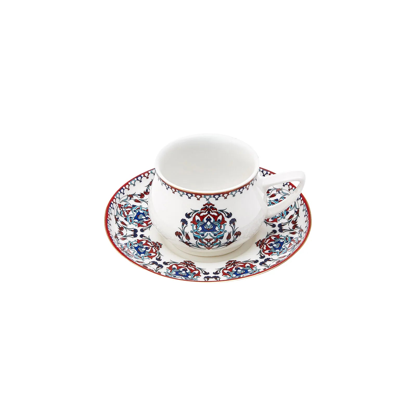 " Karaca Nakkaş 12-teiliges Espressotassen-Set für 6 Personen "