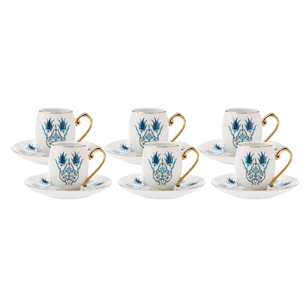 " Karaca İznik Kaffeeservice für 6 Personen, 80 ml "